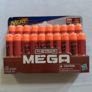 Nerf N-Strike Mega Dart Sealed Pack   (20darts)   New Imperfect Packaging